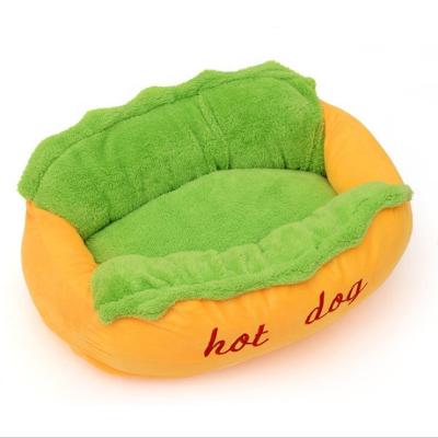 China Viable Mat Soft Fiber Pet Dog Kennel Puppy Sofa Bed Various Size Large Dog Bed Warm Soft Dog Bed Room for sale