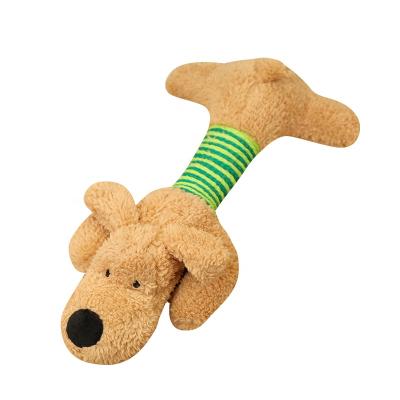 China Cute Stocked Cat Plush Squeak Sound Dog Toys Funny Fleece Longevity Chew Molar Fit Toy For All Pets for sale