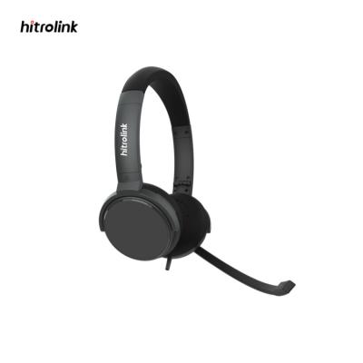 China Audio Conference Hitrolink Headset Earphones Manufacturer Telephone Noise Canceling Wired Headset With Microphone for sale