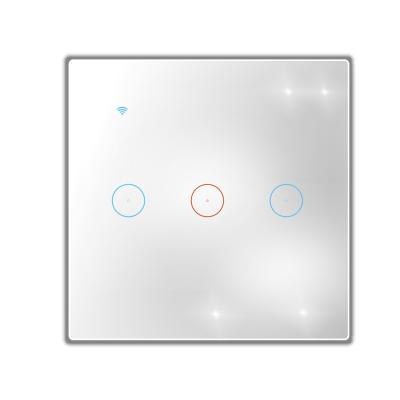 China EU UK USA Australia Stainless Steel 1 2 3 4 Smart Wall Two Way Light Strip Retrofit Switch Panel Works With Alexa for sale