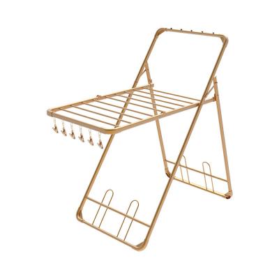 China Behind Doors/On Walls Laundry Rack Dryer Clothes Dryer Rack Aluminum Folding Indoor Stand Hanger for sale