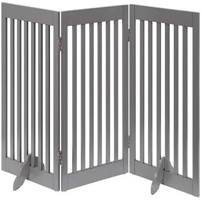 China Viable Custom Retractable Dog Park Pet Barrier Baby Gate With Cat Door for sale