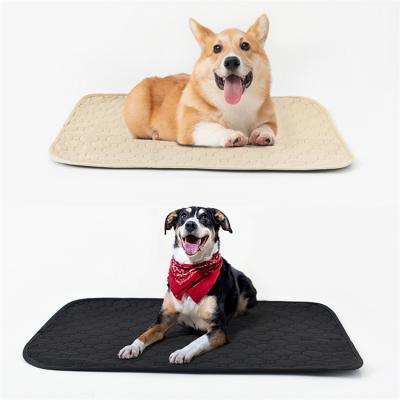 China Custom Logo Pet Supplies Water Absorbent Pet Urinal Pad Non-Slip Easy To Training Dry Pad Washable Reusable Pet Cat Pee Pad M for sale