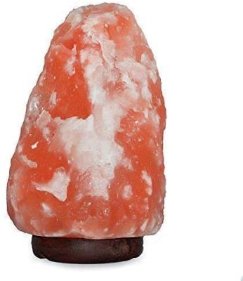 China China Greenco Natural Himalayan Rock Salt Lamp 6-11 lbs with wood base, electric wire, dimmer control and bulb for sale