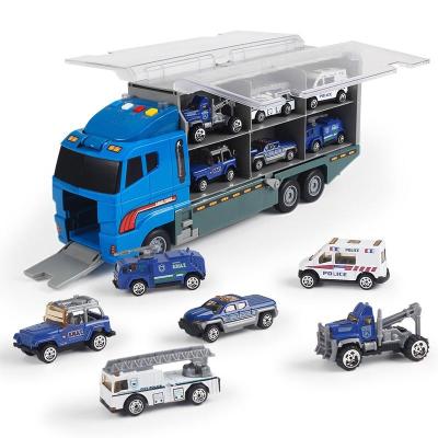 China Ride On Toy Kids Constructiony Alloy Car Storage Container Truck Toy For Children for sale