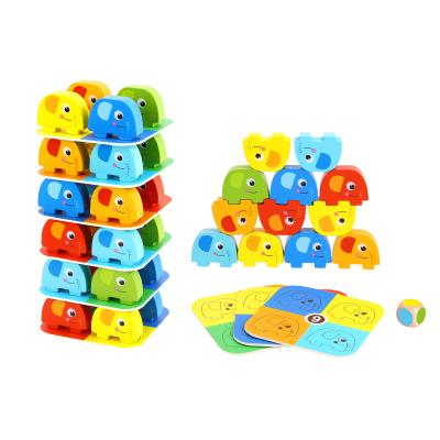 China Hot Sale Kids Wooden Elephant Stacking Game Xmjm1 for sale