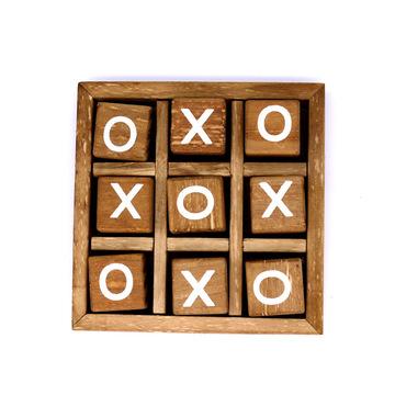 China 2022 New Wooden Board Game Bamboo Tic Tac Toe Game For Kids Wooden for sale