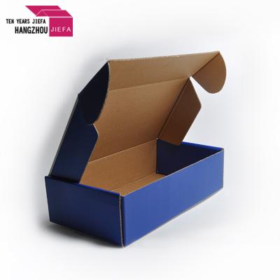 China Recycled Materials / Handmade Custom Logo Printed Corrugated Mailing Mailer Box Apparel Packaging Box for sale