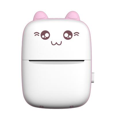 China MINI CAT Print Photo Pocket Thermal Label Printer 58mm Portable Printer 58mm Black and White Thermal Printer Android IOS Wireless Printers for sale