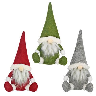 China Hot Sale Santa Faceless Doll Christmas Decorations Window Display Decor Eco-friendly Christmas Gift for sale