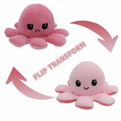 China Modern Flip Octopus Doll Octopus Doll Small Double-Sided Flip Squid Game Plush Toy with Light for sale