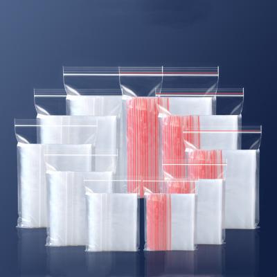 China Moisture Proof Clear Resealable Plastic Baggies Zip Lock Packaging Accessories Poly Pouches for sale