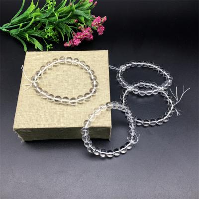 China Wholesale Natural Clear Crystal Europe Quartz Bracelet Hand Made Carving Title for Decoration and Gift for sale