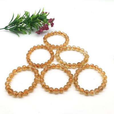 China Crystal Europe wholesale natural citrine bracelet hand made carving title for decoration and gift for sale