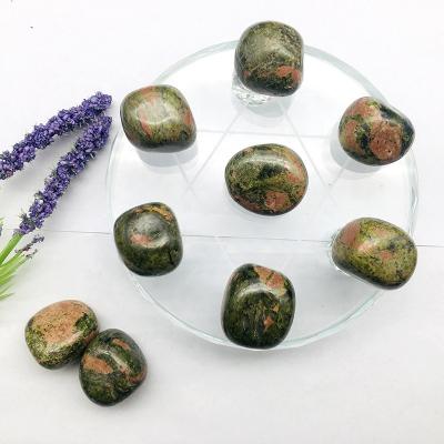 China China wholesale natural high quality unakite tumbles crystal therapy carving for home decoration for sale