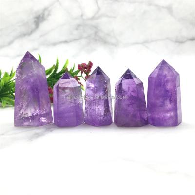 China China wholesale natural amethyst crystal tower high quality crystal points for decoration for sale