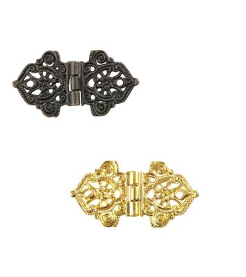 China Traditional Hardware bronze butterfly imitation gold ordinary flat box jewelry box hinge hardware hinge for sale