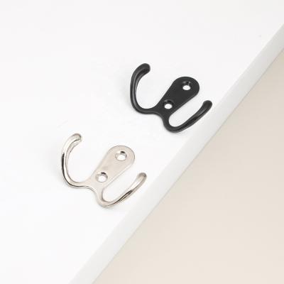 China Contemporary Antique Chinese Creative Clothes Hook Hanging Clothes Hook Wall Hanging Door Rear Clothes and Hat Double Hook for sale