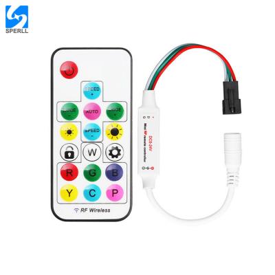 China DC5V~24V SP104E LED Lamp Pixel Controller Led Light Dimmer Mini Wireless Remote Controller for sale