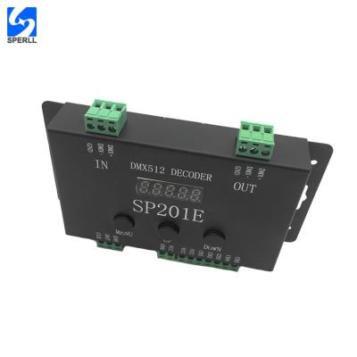 China WS2812B SK6812 DMX 512 Channel SPI Signal Digital Decoder Pixel Led Strip Controller SP201E for sale