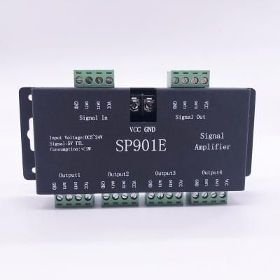 China Digital LED Light SP901E SPI LED Signal Amplifier for 5V-TTL Dual Signal for WS2811 SK6812 APA102 DMX512 for sale