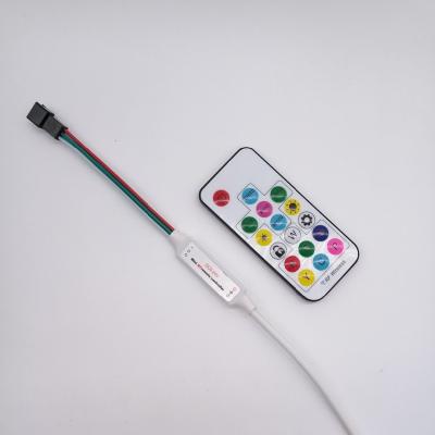 China Digital LED Light 17 Key RF Wireless Pixel RGB LED Remote Controller For WS2812 WS2811 SK6812 UCS1903 for sale