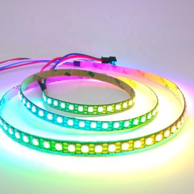 China Theme Park 5V SK6812 144leds/m Mini SMD3535 Individually Digital Addressable RGB Led Strip Light for sale