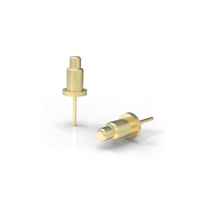 China Electronic Gold Plated Right Angle Brass Spring Pogo Pin for sale