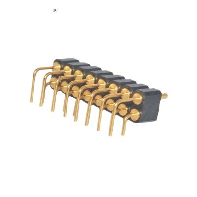 China Large current pcb pogo pin for connector, angle bender pogo pin connector for sale