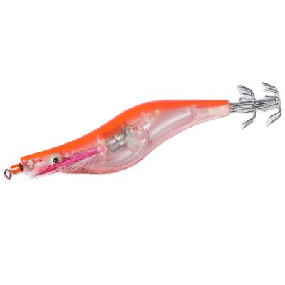 China Outdoor Fishing Activity Jigger Fishing Shrimp Lure Cuttlefish Wooden Jigs With Hook for sale