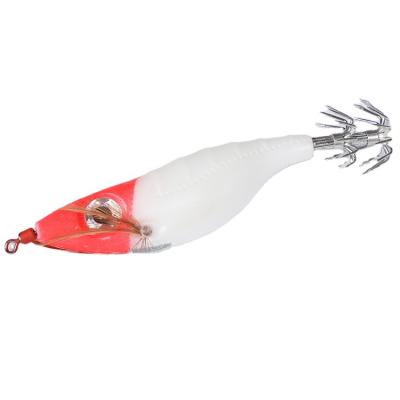 China yo outdoor zuri jig UV light squid activity fishing wooden shrimp lure upan jiggers for sale