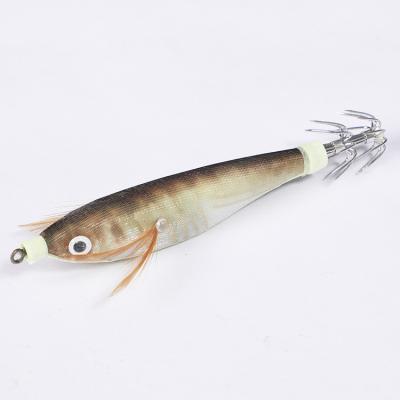 China Outdoor Fishing Activity 3D Fish Eyes Squid Hook Bait Hard Lure Jigs Octopus Cuttlefish Shrimp PESCA Artificial Tackle for sale