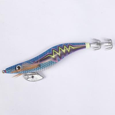 China Outdoor Fishing Activity Hard Fishing Lure Artificial Squid Hook Jigging Cuttlefish Shrimp Lures for sale