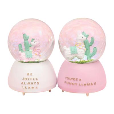 China Eco-Friendly Price Glass Cactus Maker Wonderful Life Music Box For Best Gift for sale