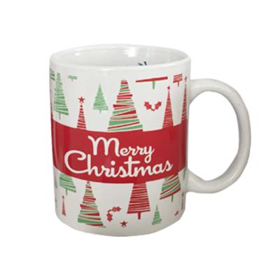 China China Factory New Arrival Viable Beautiful Christmas Ceramic Mug Lowest Price Full Decals Printing Ceramic Cup Coffee Mug for sale