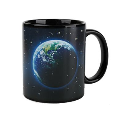 China Sustainable Gradual Temperature Change Moon Earth Star Ceramic Mug For Gift Personalization for sale