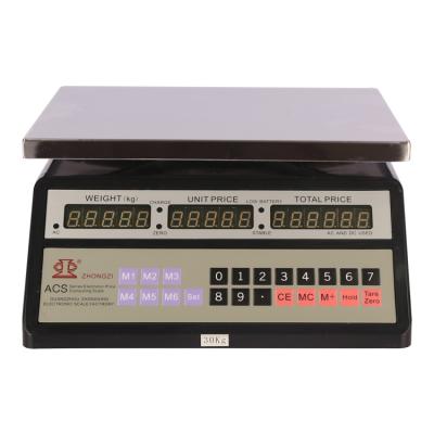 China ABS/Stainless Steel/A1 Aluminum Computing Scale 5g/30kg China Scale Electronic Price Computing Scale for sale