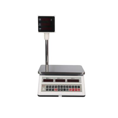 China Barcode Scale Manufacturing Scale ABS/Stainless Steel/Aluminum Printer For Shop 30KG for sale