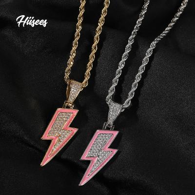 China Luminous Hiphop Iced Out Light Up Shaped Necklace Gold Hip Hop Jewelry Silver Plated Pendant Chain For Men for sale