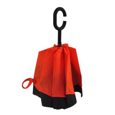 China All In 1 Newest Unique 2 Wholesale Fold C Handle Manual Open Inverted Narrow Folding Reverse Umbrella 2 Layers for sale