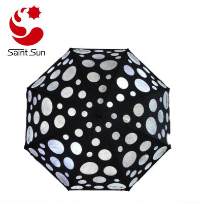 China All In 1 Advertising Customized Reflective Printing Golf Umbrella for sale