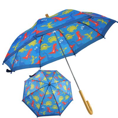 China Lovely Minimalist Safety Cartoon Printing Baby Children Dinosaur Open Umbrella for sale