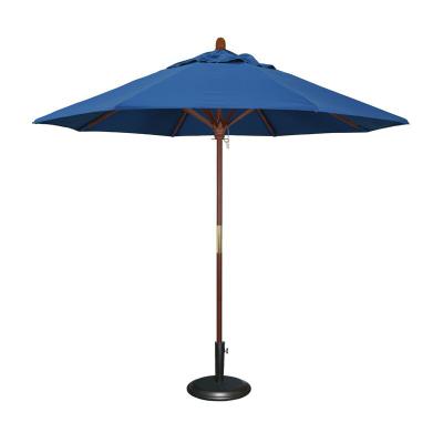 China Outdoor Waterproof Cover Parasol Patio Garden Using Customized Color Party Wedding Quality Large Round Wooden Umbrella Applicable Beach Umbrella for sale