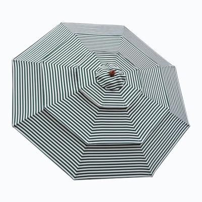 China Restaurant Garden Use Hotel Large Patio Umbrella Cover Outdoor Wood Umbrella Manual Applicable Cloth Windproof Waterproof Straight Polyester Umbrella for sale