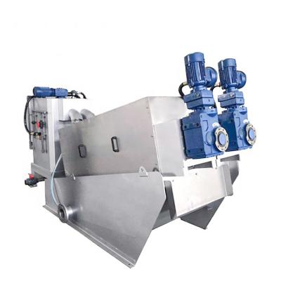 China Garment Shops Scroll Screw Press Mud Dehydrator / Algae Desliming Dewatering Machine Maker for sale