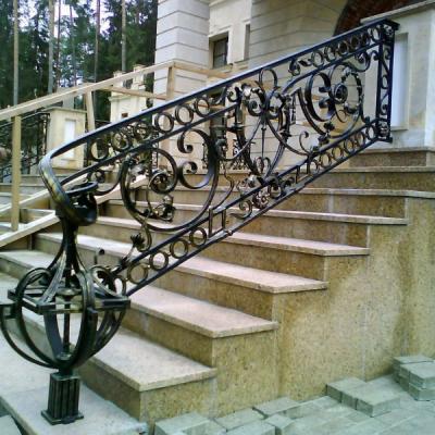 China Hotel Interior Stairs Railing Exteriors Wrought Iron for sale