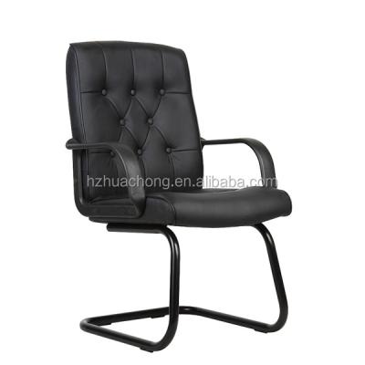 China High quality with reasonable price low price black leather office visitor chair HC-A050V for sale