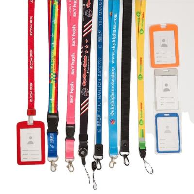 China Customized Hot Selling Neck Rope And Neck Cocking Hanging Hand - Woven Printing Collar Mobile Phone Keychain Cocking Rope Work Certificate Hanging for sale