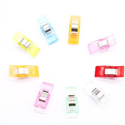 China Fashionable and convenient plastic color edge clip, ax clip, stitching and fastening clothes clip is suitable for adhesive items of family clothing for sale