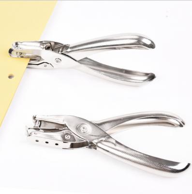 China Make One Hole Office Handheld Documents Manual Single Hole Puncher Binding Puncher Supplies for sale